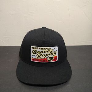 Beaver Roping Champion Hat Cap Snap Back Mesh‎ Trucker Patch Logo Panel Mens